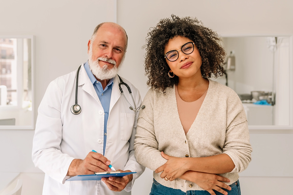 doctor with patient